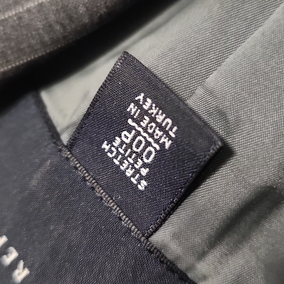 Y2K Banana Republic Petite Pinstriped Puff Sleeve Tailored Blazer Blouse - Picture 6 of 12